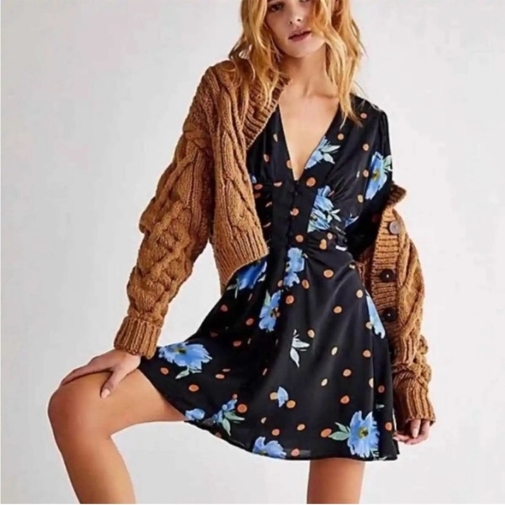Free People Date Night Mini dress in the color “Moonlight”